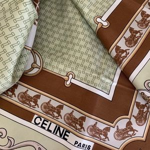 CELINE PARIS Twill Horse Cartridge Silk Scarf - Image 4
