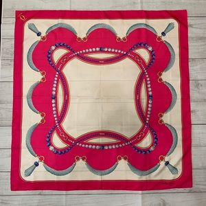 CARTIER Les Must De Pearl Silk Scarf