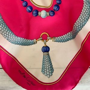 CARTIER Les Must De Pearl Silk Scarf - Image 3