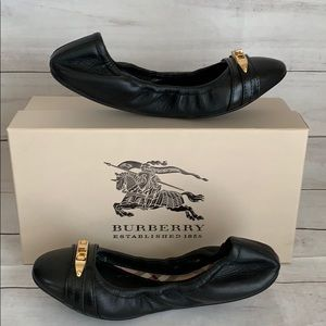 BURBERRY Ballet Flat Leather Women Shoe - Image 4