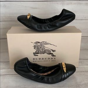 BURBERRY Ballet Flat Leather Women Shoe - Image 3