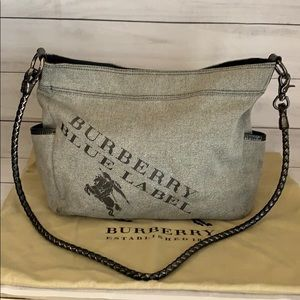 BURBERRY Black Label Shimmery Gray Sling - Image 2