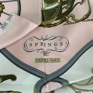 HERMÈS Springs Silk Scarf By Philippe Ledoux - Image 4