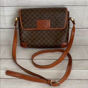 CELINE Paris Macadam 2 Way Shoulder and Crossbody