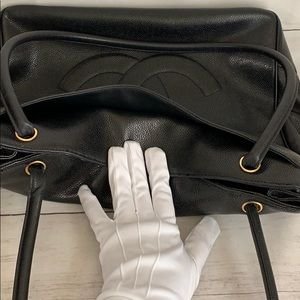 CHANEL CC Vintage Caviar Timeless Tote - Image 4