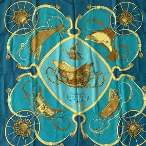 HERMÈS Spring Silk Scarf By Philippe Ledoux