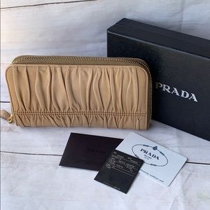 PRADA Metalic Nappa Gaufre Wallet - Image 2