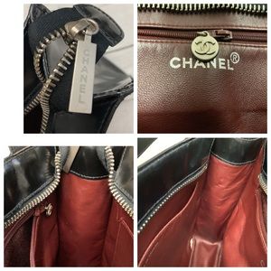 CHANEL Vintage Enamel CC Tote - Image 7