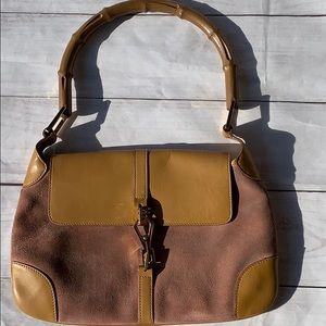 GUCCI Suede Bamboo Jackie Hobo - Image 8