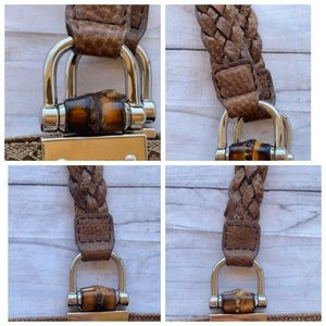 GUCCI Large GG Canvas Bamboo Bar Bag - Image 8