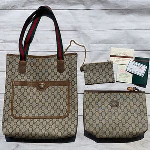 GUCCI PLUS GG Web Shoulder Bag *SET OF 3 PCS
