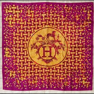 HERMÈS Mosaique Au 24 Silk Scarf