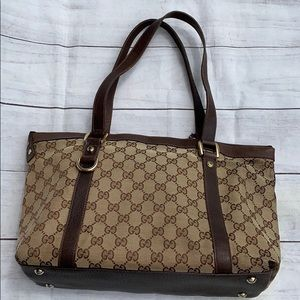 GUCCI Medium GG Canvas Abbey Tote - Image 2
