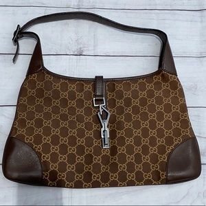 GUCCI GG Canvas Jackie Shoulder Bag