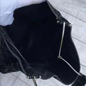 GUCCI GG Suede Bucket Leather Bag - Image 4