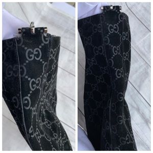GUCCI GG Suede Bucket Leather Bag - Image 12