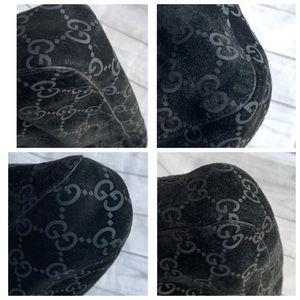 GUCCI GG Suede Bucket Leather Bag - Image 13