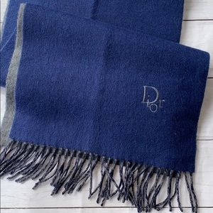 CHRISTIAN DIOR Wool Fringe Scarf - Image 2
