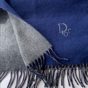 CHRISTIAN DIOR Wool Fringe Scarf - Image 4