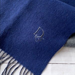 CHRISTIAN DIOR Wool Fringe Scarf - Image 8