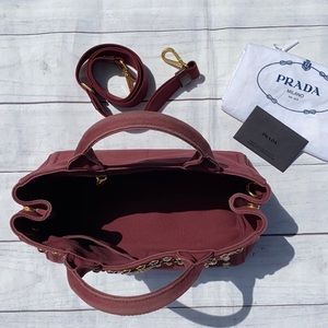 PRADA Studded Canapa 2 Way Bag - Image 5