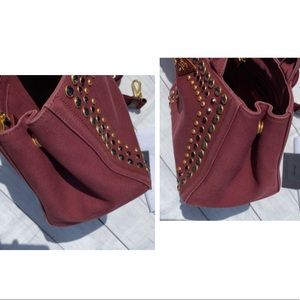 PRADA Studded Canapa 2 Way Bag - Image 12