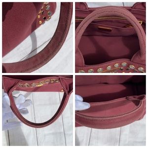 PRADA Studded Canapa 2 Way Bag - Image 15