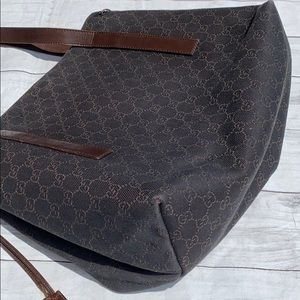 GUCCI Canvas Drawstring BIG Tote Bag - Image 2