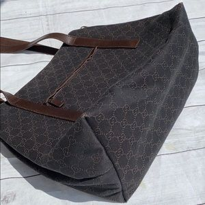 GUCCI Canvas Drawstring BIG Tote Bag - Image 4
