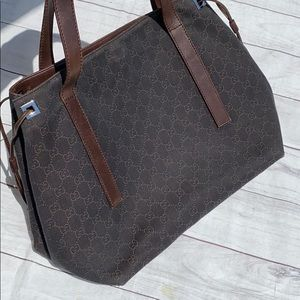 GUCCI Canvas Drawstring BIG Tote Bag - Image 6