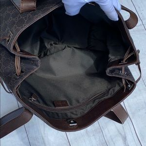 GUCCI Canvas Drawstring BIG Tote Bag - Image 7