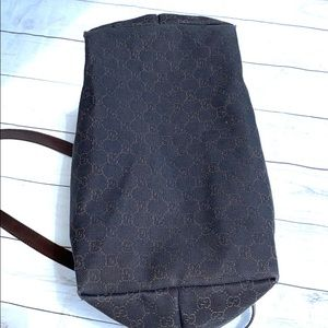 GUCCI Canvas Drawstring BIG Tote Bag - Image 11
