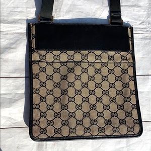 GUCCI Canvas Messenger Crossbody Bag - Image 2