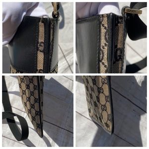 GUCCI Canvas Messenger Crossbody Bag - Image 14