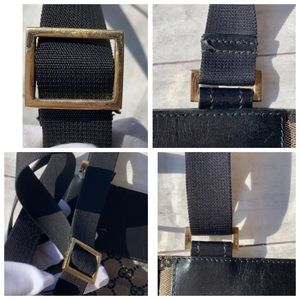 GUCCI Canvas Messenger Crossbody Bag - Image 15