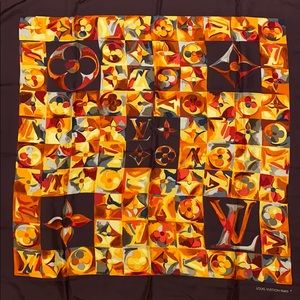 LOUIS VUITTON Monogram Silk Scarf