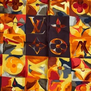 LOUIS VUITTON Monogram Silk Scarf - Image 6