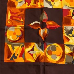 LOUIS VUITTON Monogram Silk Scarf - Image 8