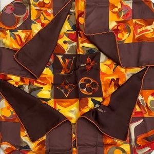 LOUIS VUITTON Monogram Silk Scarf - Image 13