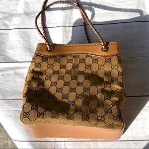GUCCI Braided Mini Bucket Shoulder Bag - Image 3