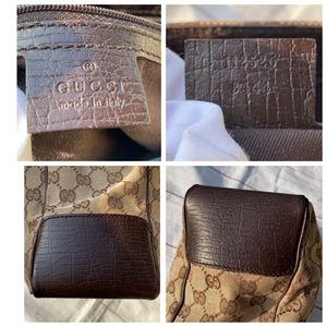 📍SOLD GUCCI GG Canvas Bamboo Tote - Image 12