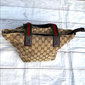 GUCCI Canvas Web Line Tote - Image 4