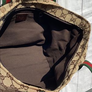 GUCCI Canvas Web Line Tote - Image 6