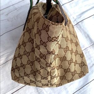 GUCCI Canvas Web Line Tote - Image 7