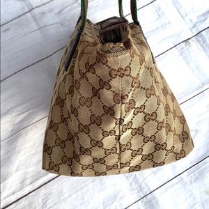 GUCCI Canvas Web Line Tote - Image 8