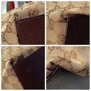 GUCCI Canvas Web Line Tote - Image 11