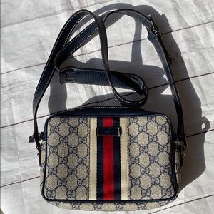 📍SOLD GUCCI GG Supreme Camera Web Crossbody
