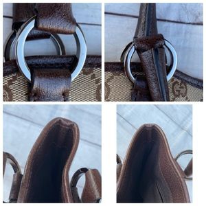 GUCCI Canvas Leather Shoulder Bag - Image 14
