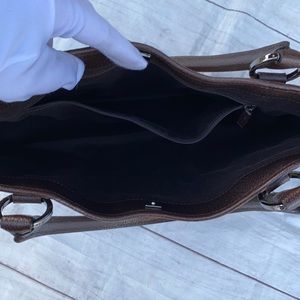 GUCCI Canvas Leather Shoulder Bag - Image 7