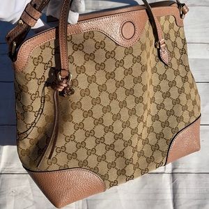 Gucci GG Canvas Bree Satchel Bag - Image 2
